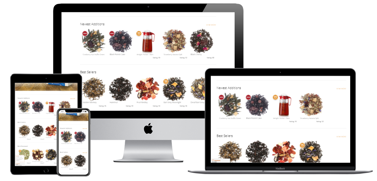 ecommerce tea wholesale website design